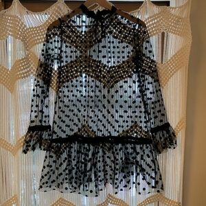 Yoox Swiss polka dot baby doll dress